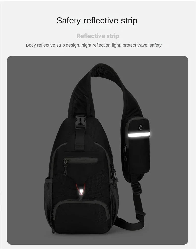 Waterproof Nylon Sling Chest Bag