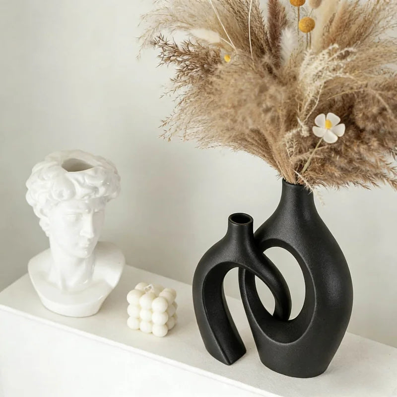 Modern Minimalist Resin Vase Set