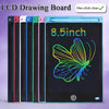 A set of eight 8.5-inch LCD drawing boards, including a light blue one, displayed side by side.
