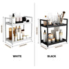 2-Tier Metal Desktop Organizer Rack for Cosmetics, Office Supplies & Bathroom Essentials