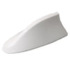 White shark fin car antenna with FM/AM signal enhancement