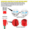 Heavy-Duty 16mm Stainless Steel Horn Button with Blue LED