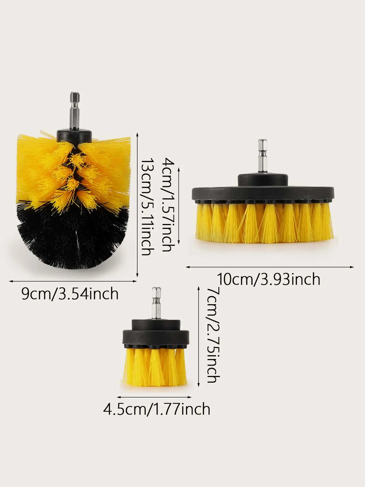 Rotary Drill Brush Cleaning Kit for Deep Scrubbing