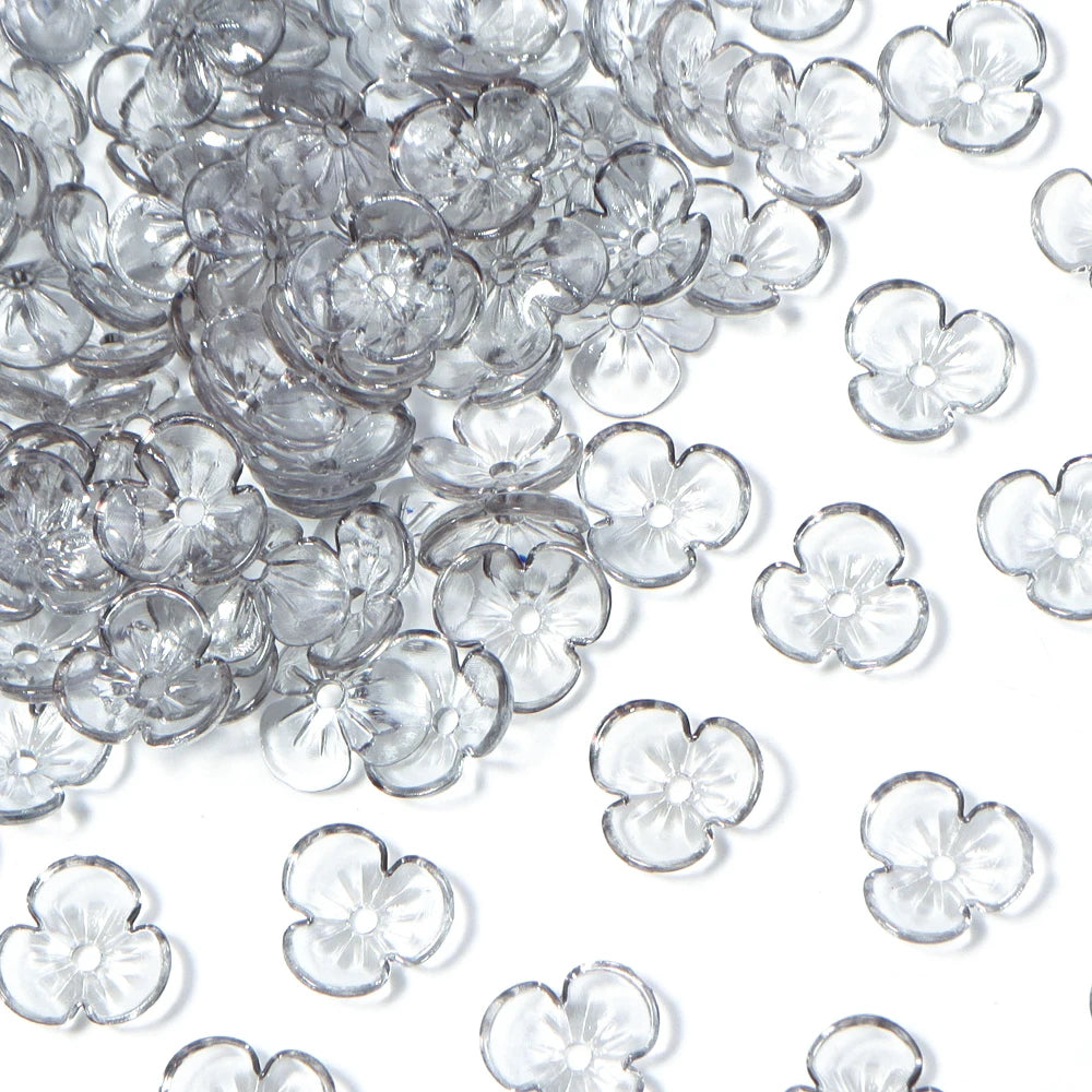 Floral Resin Bead Caps for Jewelry Making
