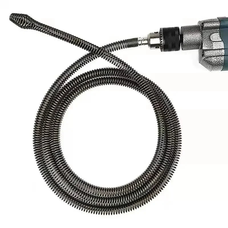 Flexible Drain Cleaning Snake with Drill Adapter