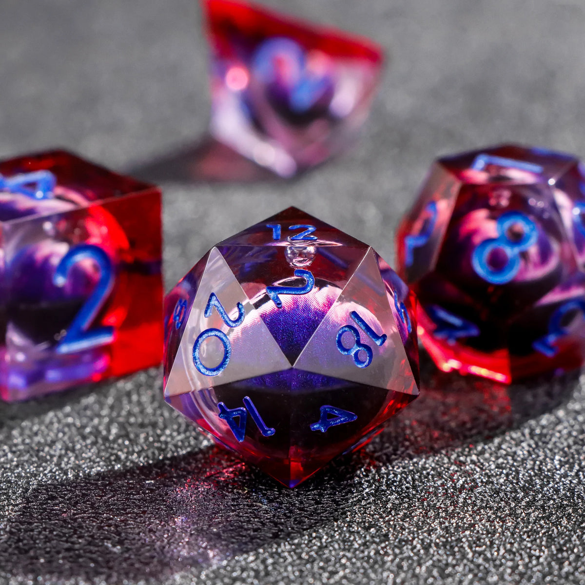 Beholder's Eye Sharp Edge Resin Dice Set for D&D