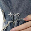 Adjustable Four-Point Star Waist Tightening Buckle
