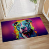 Rottweiler Non-Slip Entryway Door Mat – Durable Polyester Floor Rug for Living Room & Entry