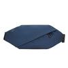 A dark blue minimalist waterproof running waist pack shown from the side.