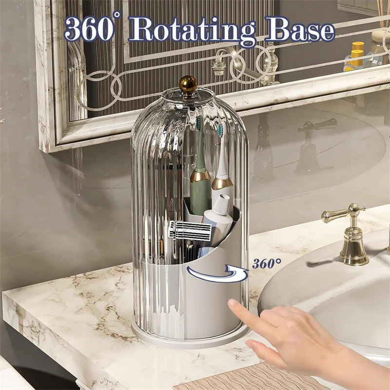 Rotating Toothbrush & Toiletry Organizer