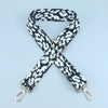 Adjustable Nylon Crossbody Bag Strap with Embroidered Detail