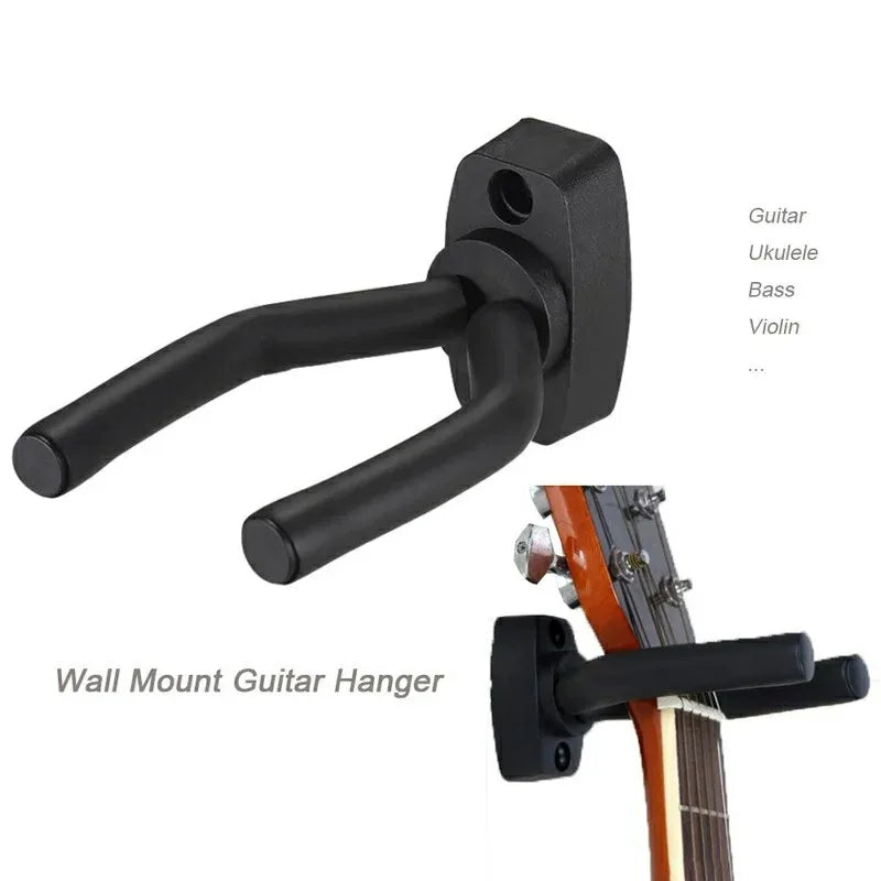Wall-Mounted Guitar Hanger with Screws