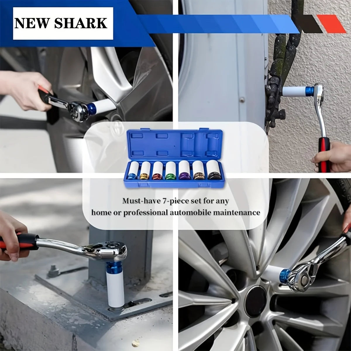 1/2" Drive Wheel Protector Impact Socket Set