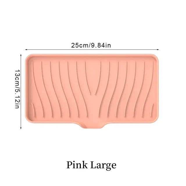 Silicone Drain Soap Dish with Anti-Slip Base