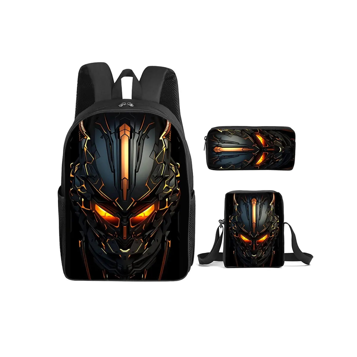 Mechanical Robot 3-Piece School Backpack Set