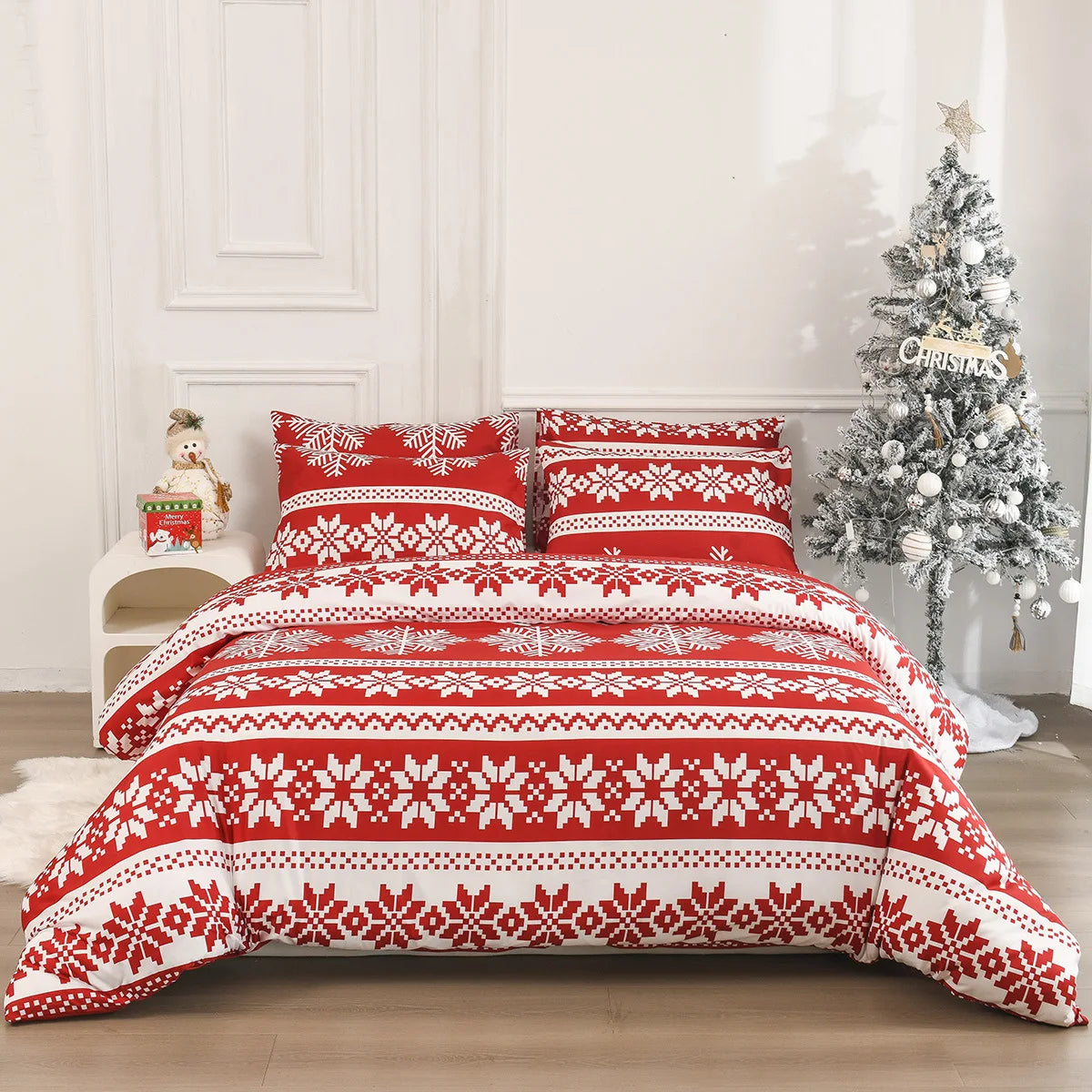 Festive Christmas Duvet Cover Set with Pillowcases