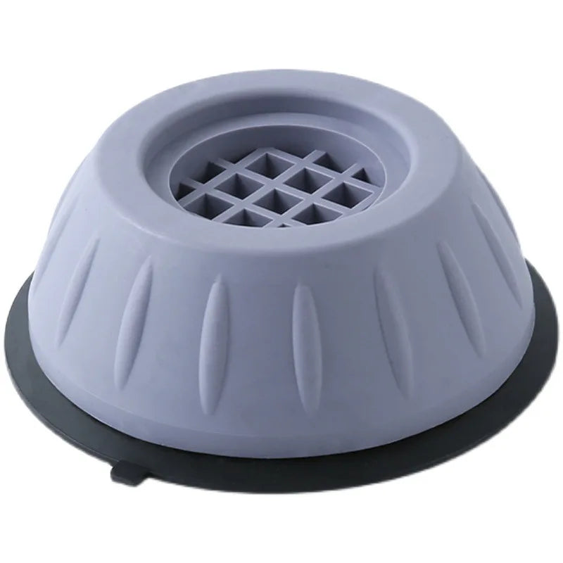Gray silicone anti-vibration pad with a grid pattern for washing machines and dryers