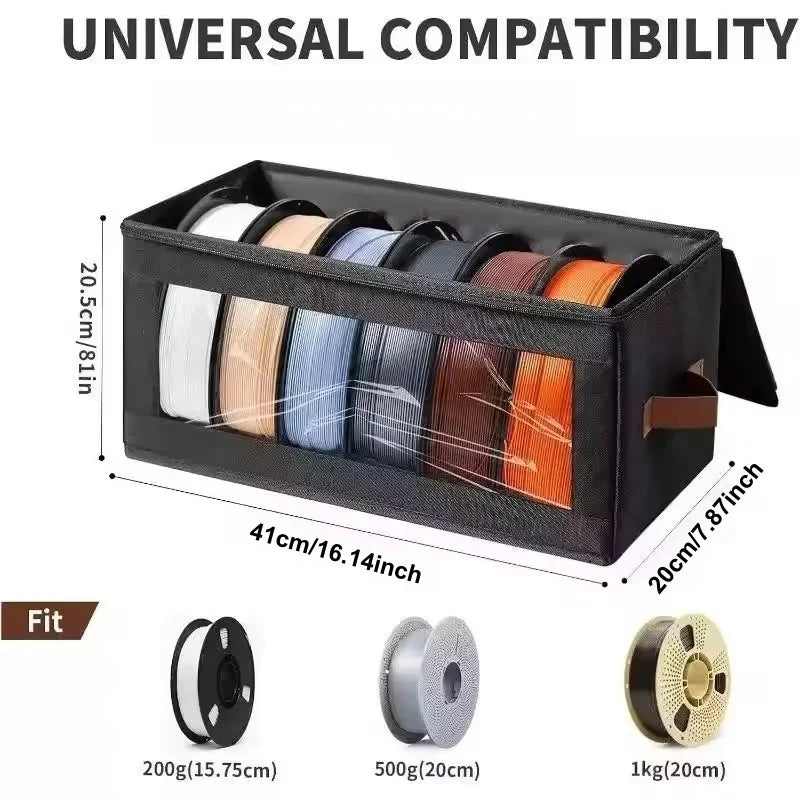 3D Printer Filament Storage Bag with Foldable Design