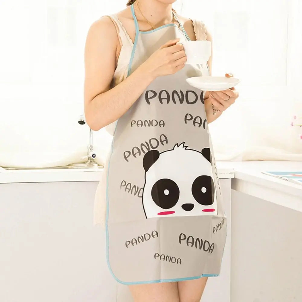 Waterproof PVC Chef Apron with Convenient Pockets