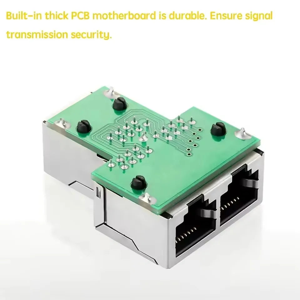 RJ45 Ethernet Coupler with Dual Female Ports