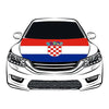 Custom Car Hood Flag with Wooden Pole