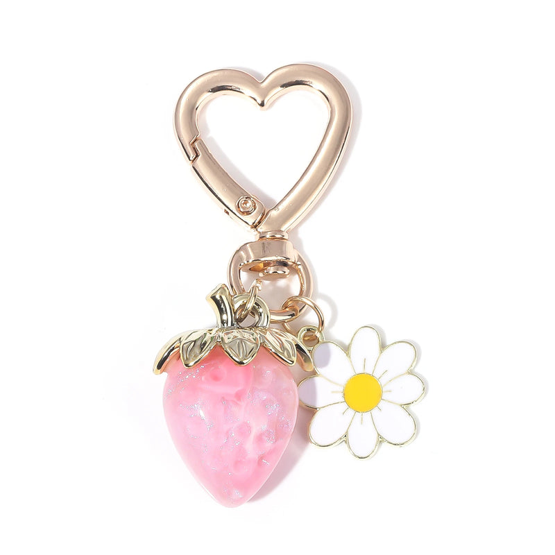 Strawberry Charm Keychain