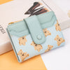 Compact PU Leather Wallet for Women with Card Slots and Coin Pocket