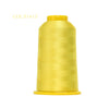 A spool of yellow polyester embroidery thread labeled COL.P1413