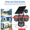 Solar-Powered Triple-Lens PTZ Security Camera