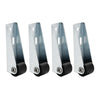 Quiet Rubber Drawer Casters for Furniture and Cabinets (Set of 4)