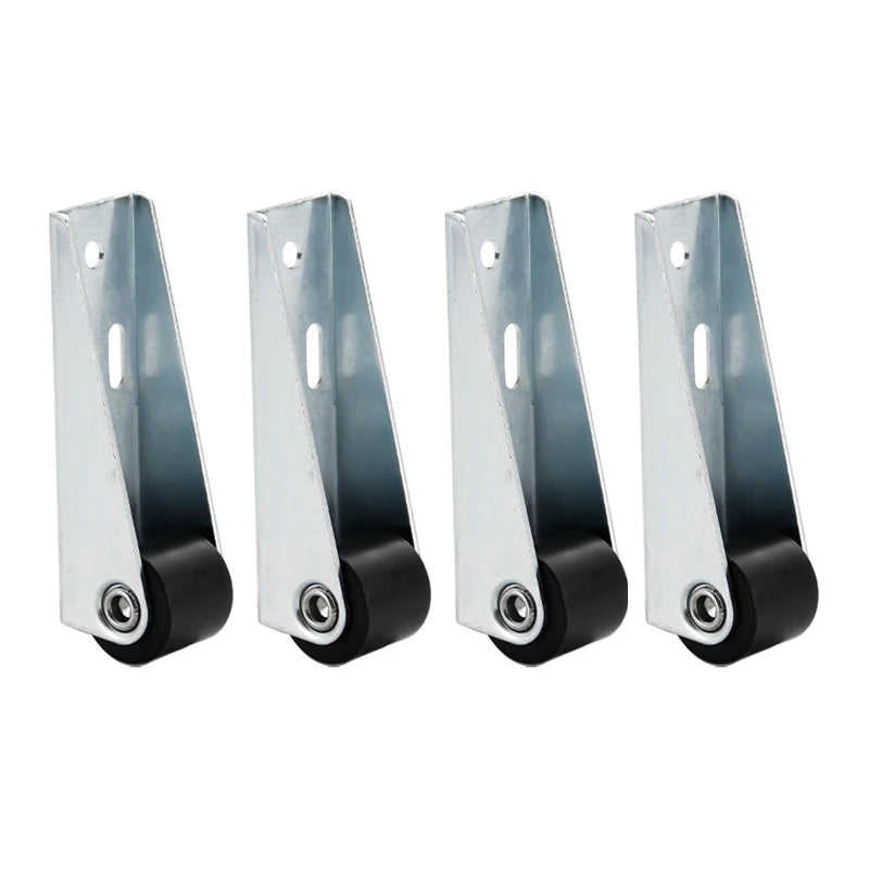 Quiet Rubber Drawer Casters for Furniture and Cabinets (Set of 4)