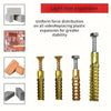 Iron Sawtooth Gecko Expansion Screws for Drywall (50-Pack)