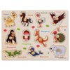 Wooden Alphabet Puzzle Board for Toddlers
