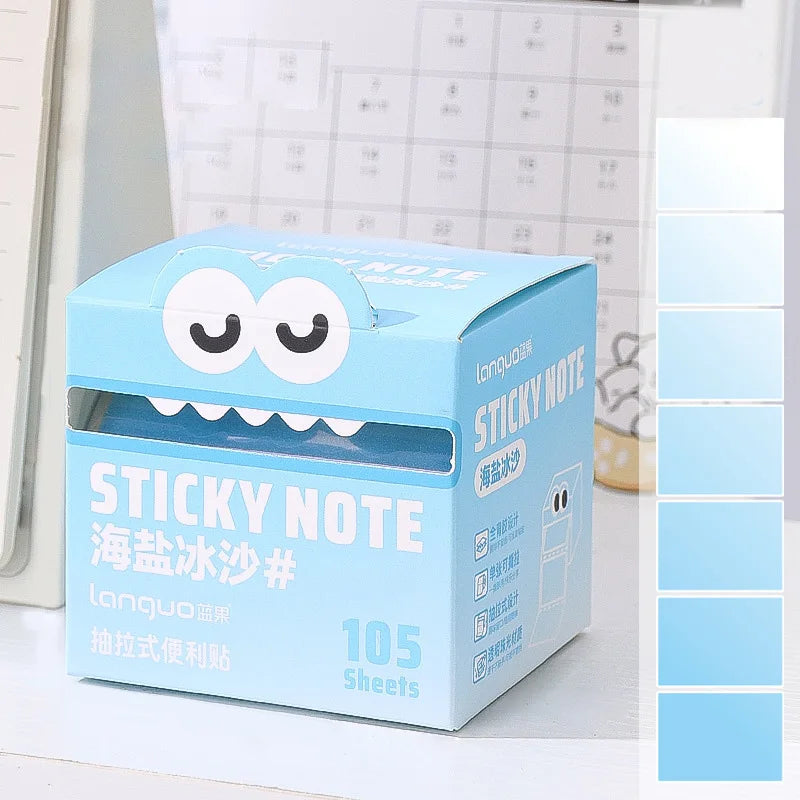 Pull-Out Sticky Notes Roll with Clear Transparent Finish