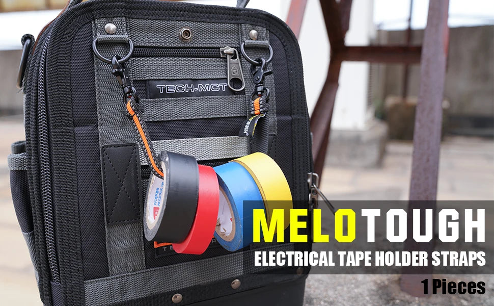 Durable Electrical Tape Holder with Snap Hook for Tool Belts and Pouches