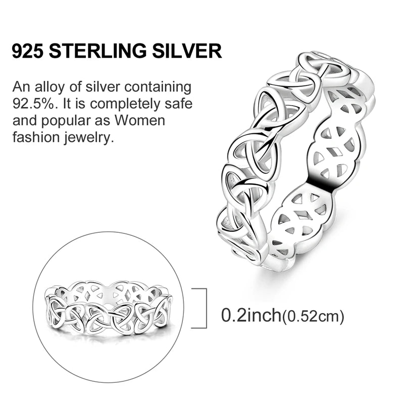 925 Sterling Silver Celtic Knot Ring