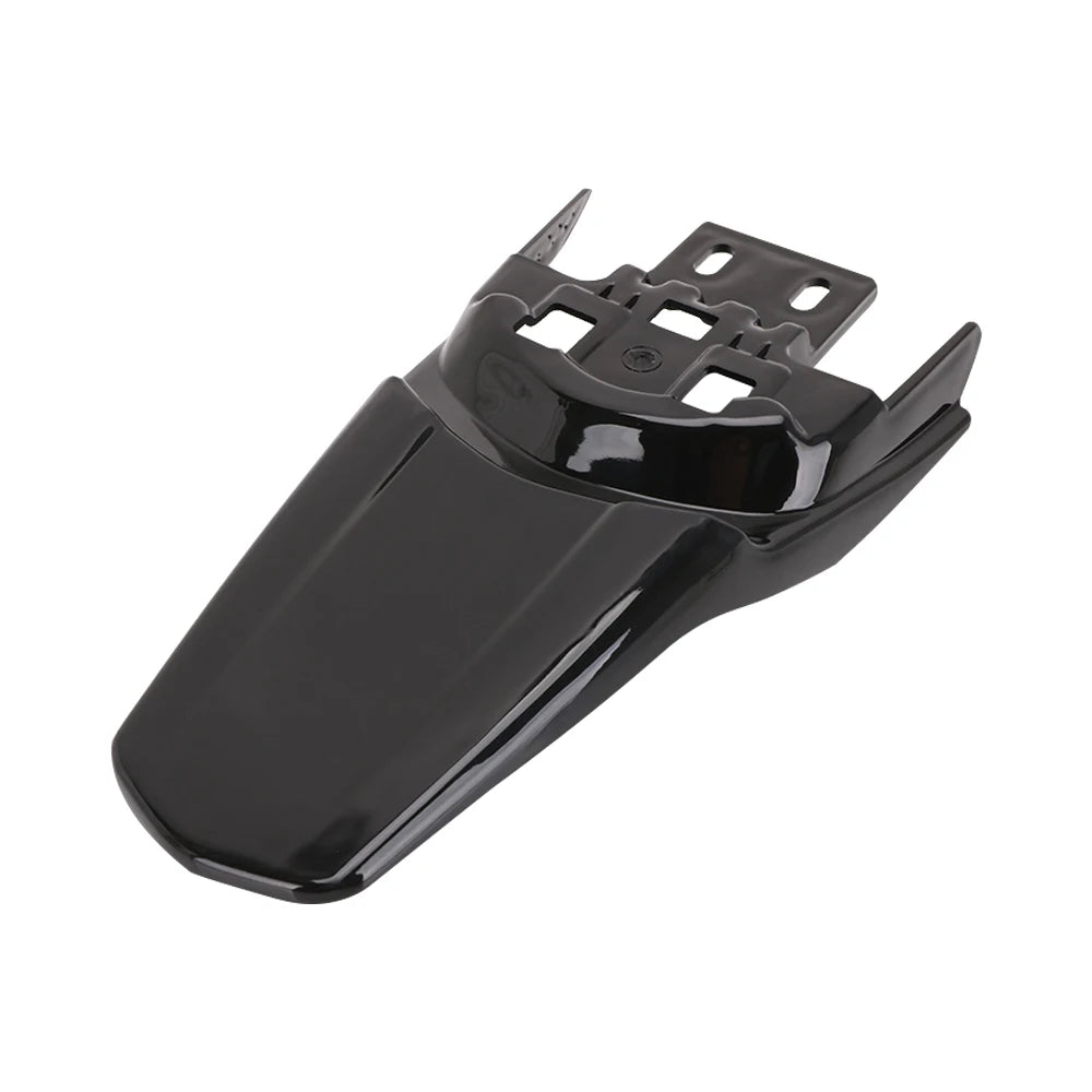 Black carbon fiber rear mudguards for a Sur-Ron S/X electric vehicle.