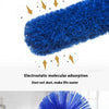 Blue electrostatic molecular duster with two heads for dust removal