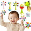 Montessori Sensory Baby Rattle and Teether Toy