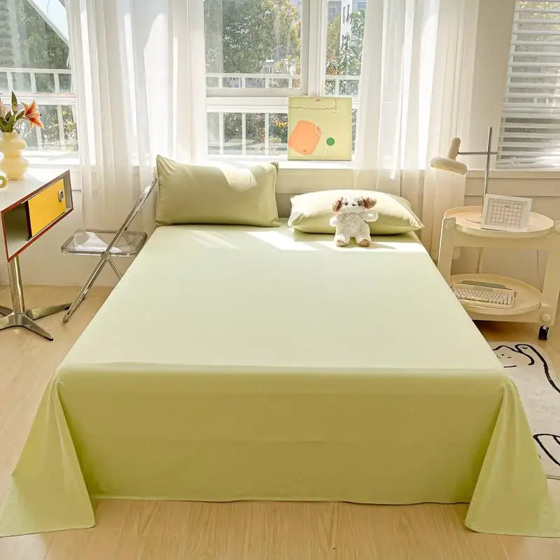 Organic Cotton Percale Bed Sheet Set with Pillowcases