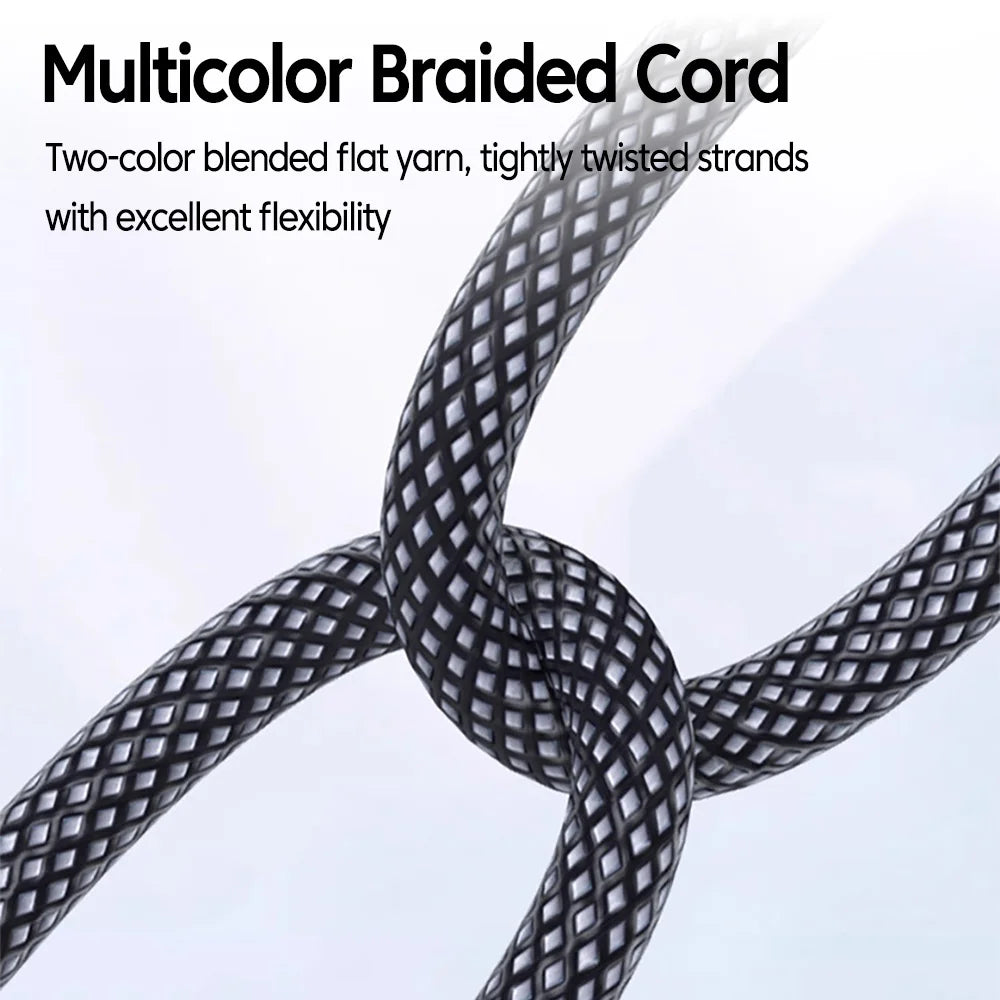 Right-Angle USB to Lightning Cable with Braided Nylon