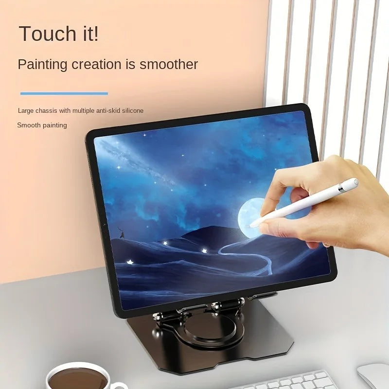 360° Rotating Aluminum Tablet Stand for 4.7-12" Devices