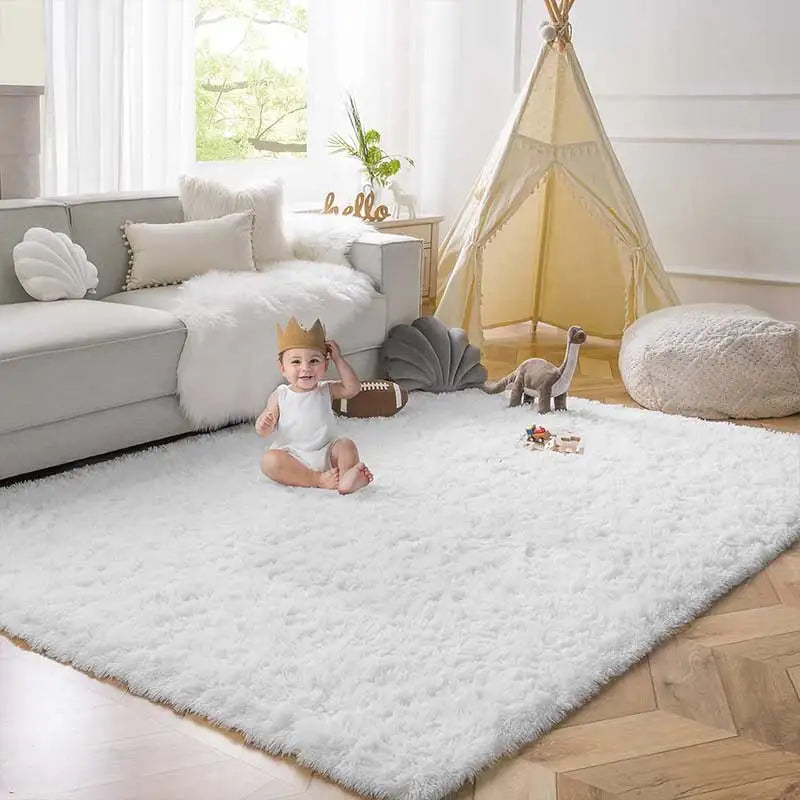 Plush Shag Area Rug – Soft, Cozy, and Modern