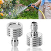 Stainless steel high-pressure washer nozzle with 1/4 quick connect fitting