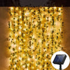Solarbetriebene LED-Efeu-Girlande mit 8 Lichtmodi