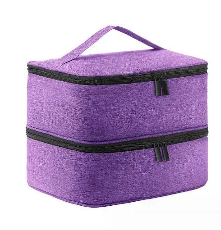 Double-Layer Portable Nail Polish Organizer