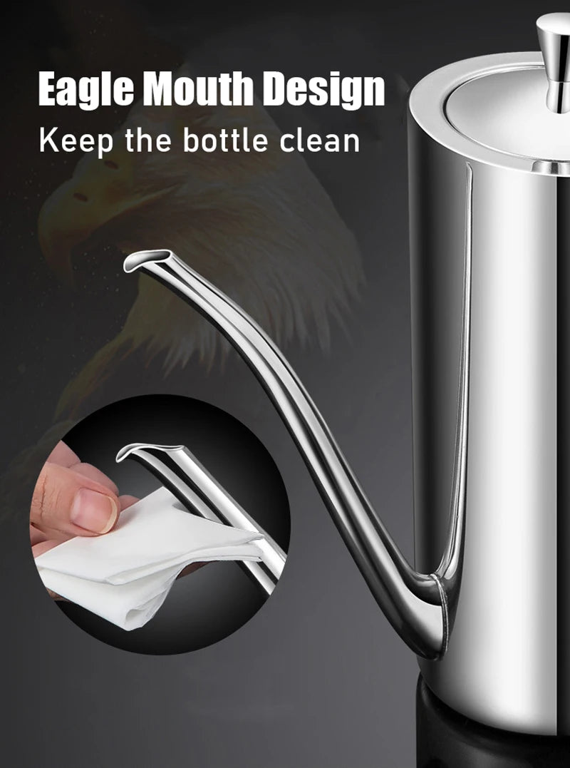 Stainless Steel Oil & Vinegar Dispenser Bottle