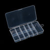 Clear Nail Tip Storage Box with Compartments
