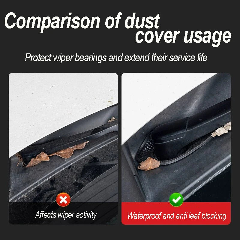 Windshield Wiper Protective Cover – Silicone Dust & Debris Guard