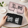 Adorable Highland Cow Long Wallet with Zipper Closure